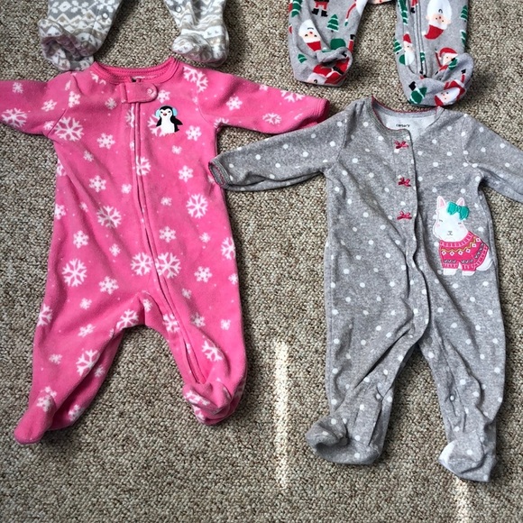 Carter’s 3 Month Fleece PJ’s bundle - Picture 3 of 10